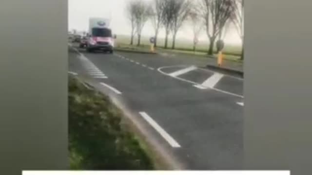 Convoiul camioanelor din Olanda spre Bruxelles
