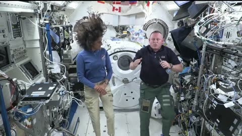 NASA’s Boeing Crew Flight Test Astronauts Talk with the National Space Council Representatives..