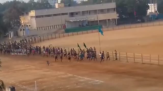 Indian army runing