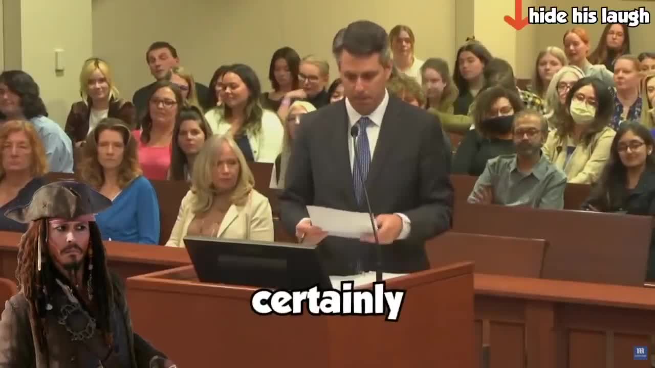Johnny Depp LAUGHS😂 At Amber Heard's Attorney & The AUDIENCE JOINS IN!