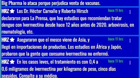 🔴- Estudios sobre Ivermectina tienen una antigüedad de 12 años