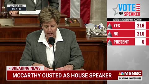 BREAKING House votes to oust Speaker McCarthy-