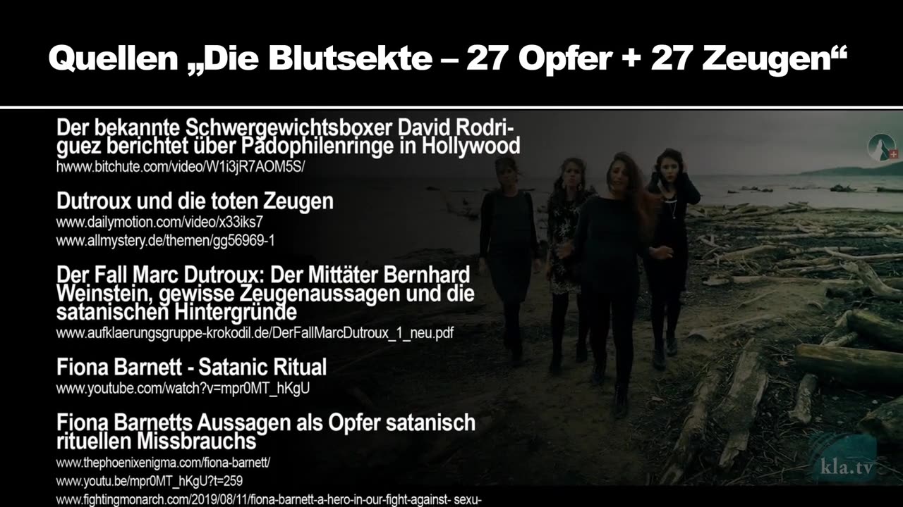 27 Opfer + 27 Zeugen der Blutsekte - JUGENDVERBOT!