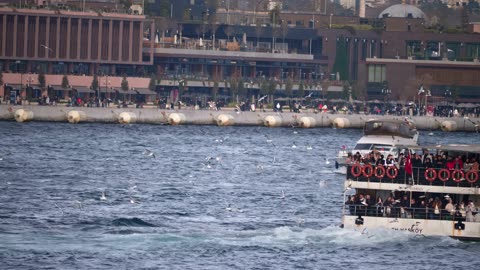 Boat on bosphorus