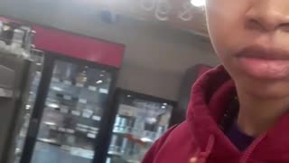 Selfie in cute store.
