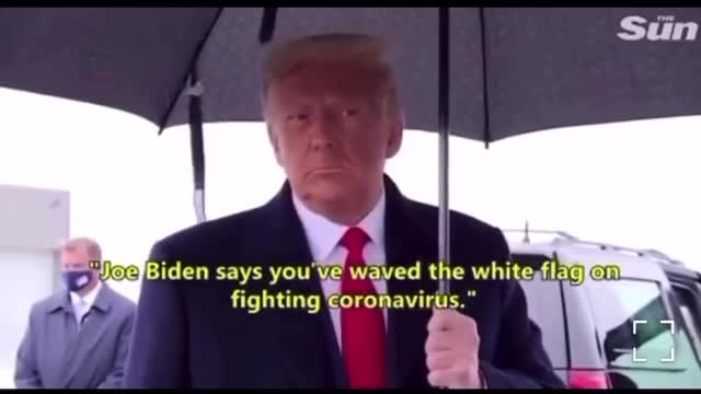 Biden waves white flag on Covid-19, Trump responds.