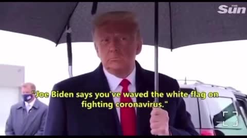 Biden waves white flag on Covid-19, Trump responds.