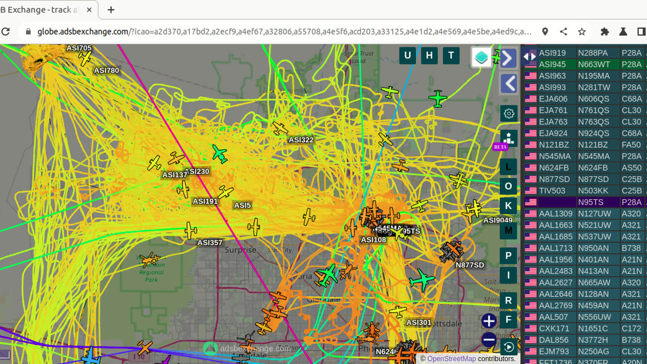 N9277D N918PA N925PA still gang bangin Wittmann Airspace - Feb 16th 2024