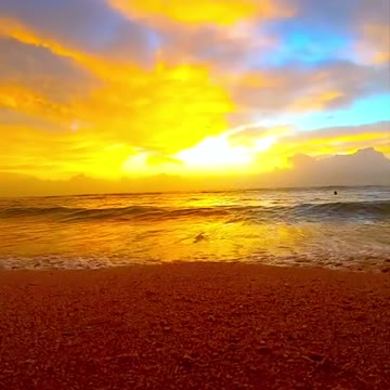 Baller sunset over the ocean