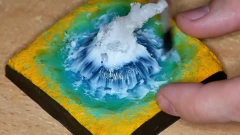 Making a Natural Hot Geyser with Epoxy Resin RESIN ART