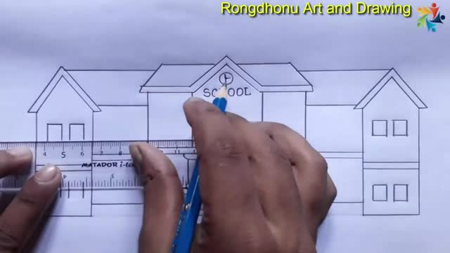 Draw The Window Shape Of The Teaching Building