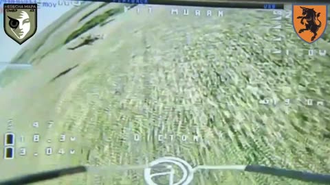 Ukrainian Drone Takes a Swing at a Russian Helicopter