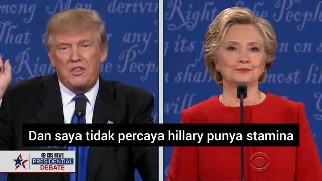 Donald Trump Tentang Stamina Hillary Clinton !