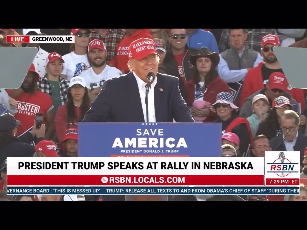 5/1/22 Greenwood NE President Donald Trump Save America rally WE WANT TRUMP