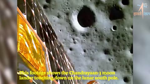 Watch the moment India's Chandrayaan-3 mission landed on the moon