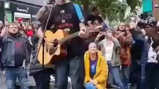 Anti-lockdown, Anti-vax protest Manchester England