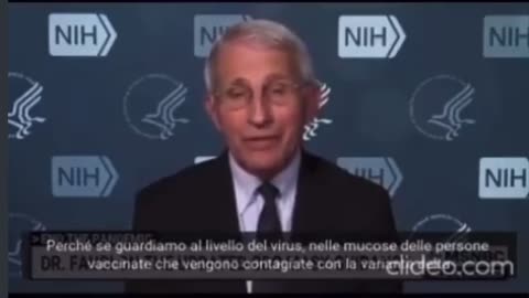 Intervento Dott. Fauci - I vaccinati hanno la stessa carica virale dei non vaccinati