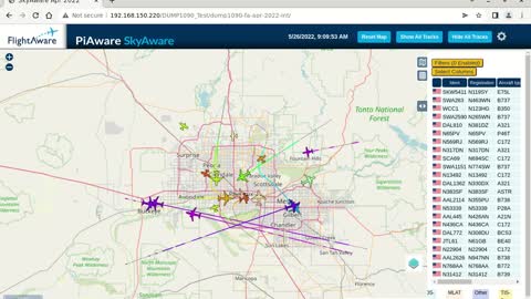 May 26th 2022 - chemtrail and air pollution map for phoenix az