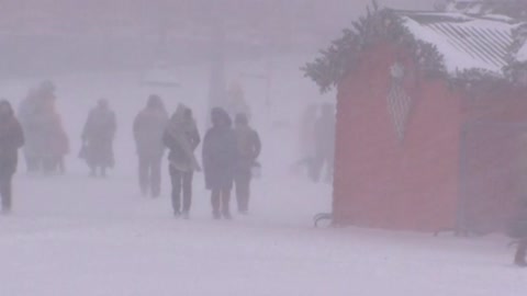 Moscow blanketed in snow on Christmas Day