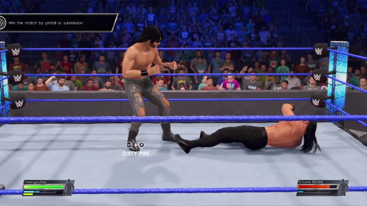 wwe2k22 myrise walkthroguh 159 Vs roman reigns again