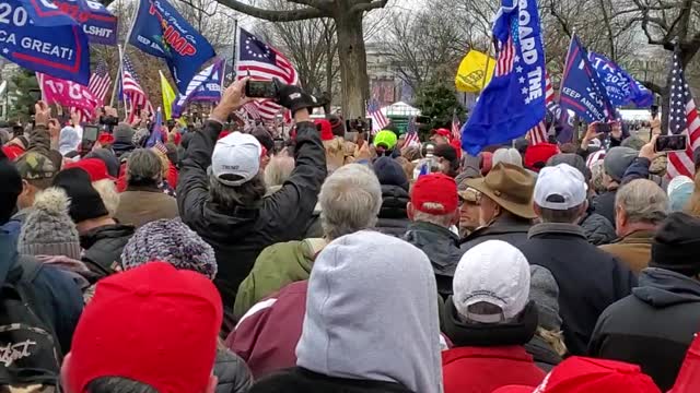 Patriots Walking to the Capitol