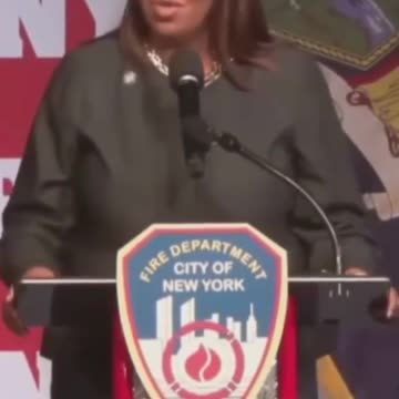 Leticia James "BOOED" At FDNY Ceremony As She Introduces Her Pastor