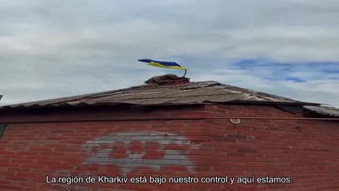 La bandera ucraniana se izó en el pueblo de Velika Komyshuvakha en la región de Kharkiv. El pueblo