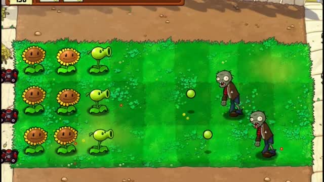 Plants vs Zombies Aventura Dia Nivel 1 2