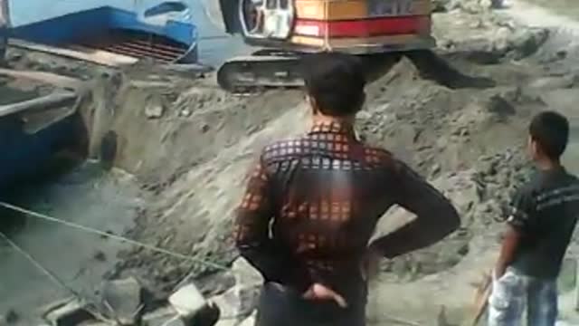 Heavy Equipment Operator Making A Mistake
