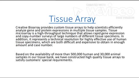 Tissue array