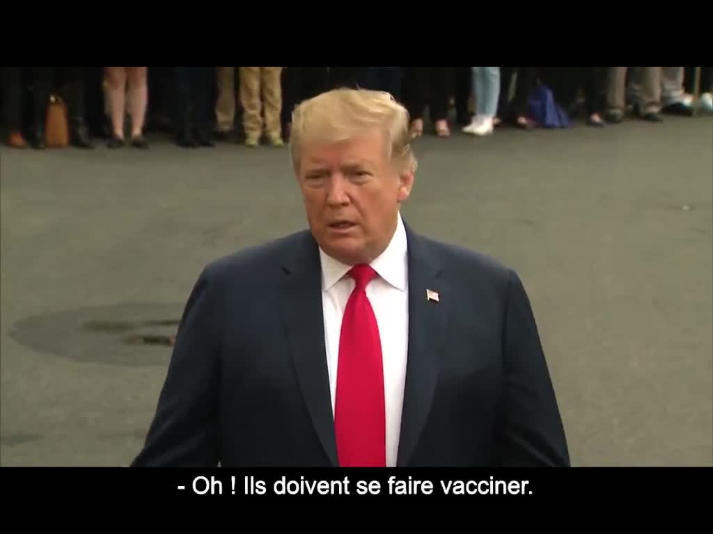 Trump exhorte les Américains à faire vacciner leurs enfants contre la rougeole (VOST)