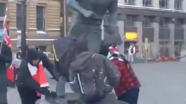 Terry Fox gets a sponge bath