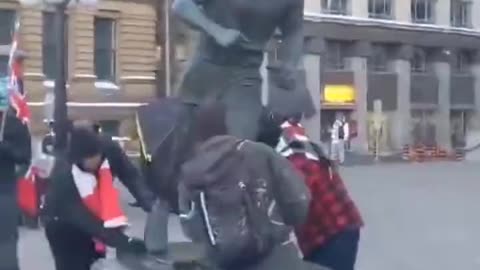 Terry Fox gets a sponge bath