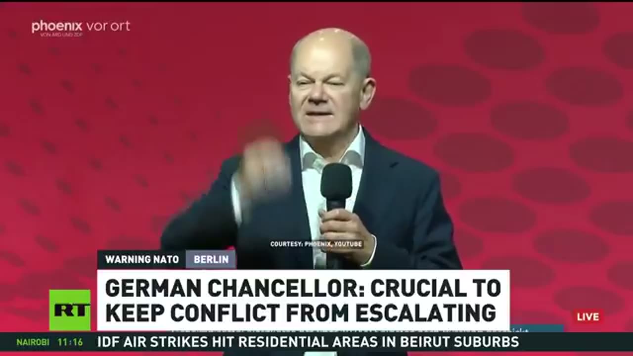 Scholz says it's crucial to keep Ukraine conflict from escalating into war between Russia and NATO.