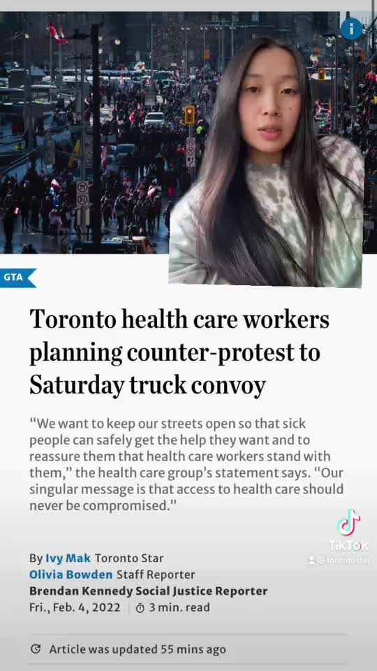 Toronto healthcare workers plan counter protest