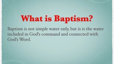 Baptism 5.0