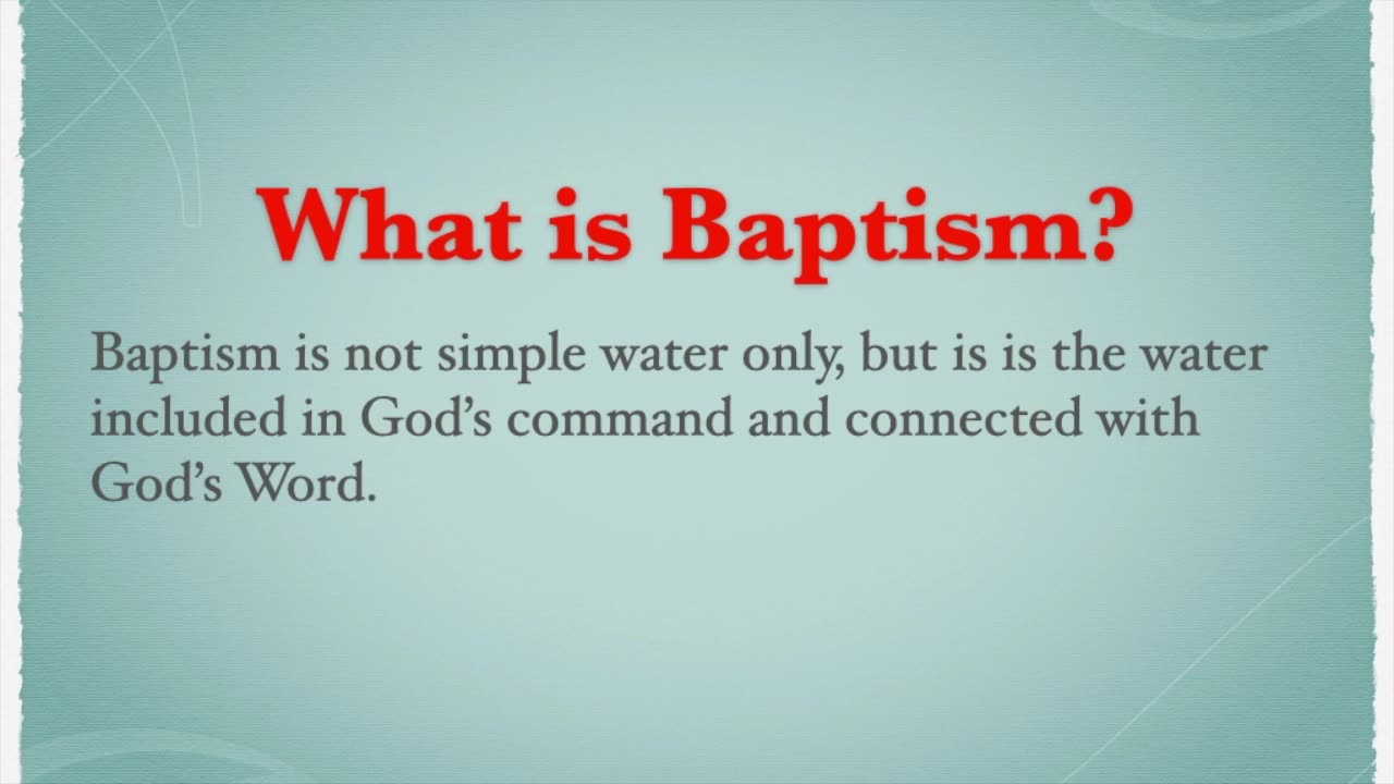 Baptism 5.0