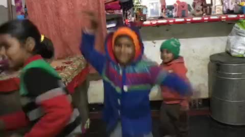 Cute little baby dance