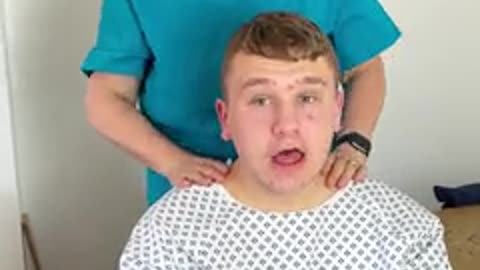 Nurse scares her patient