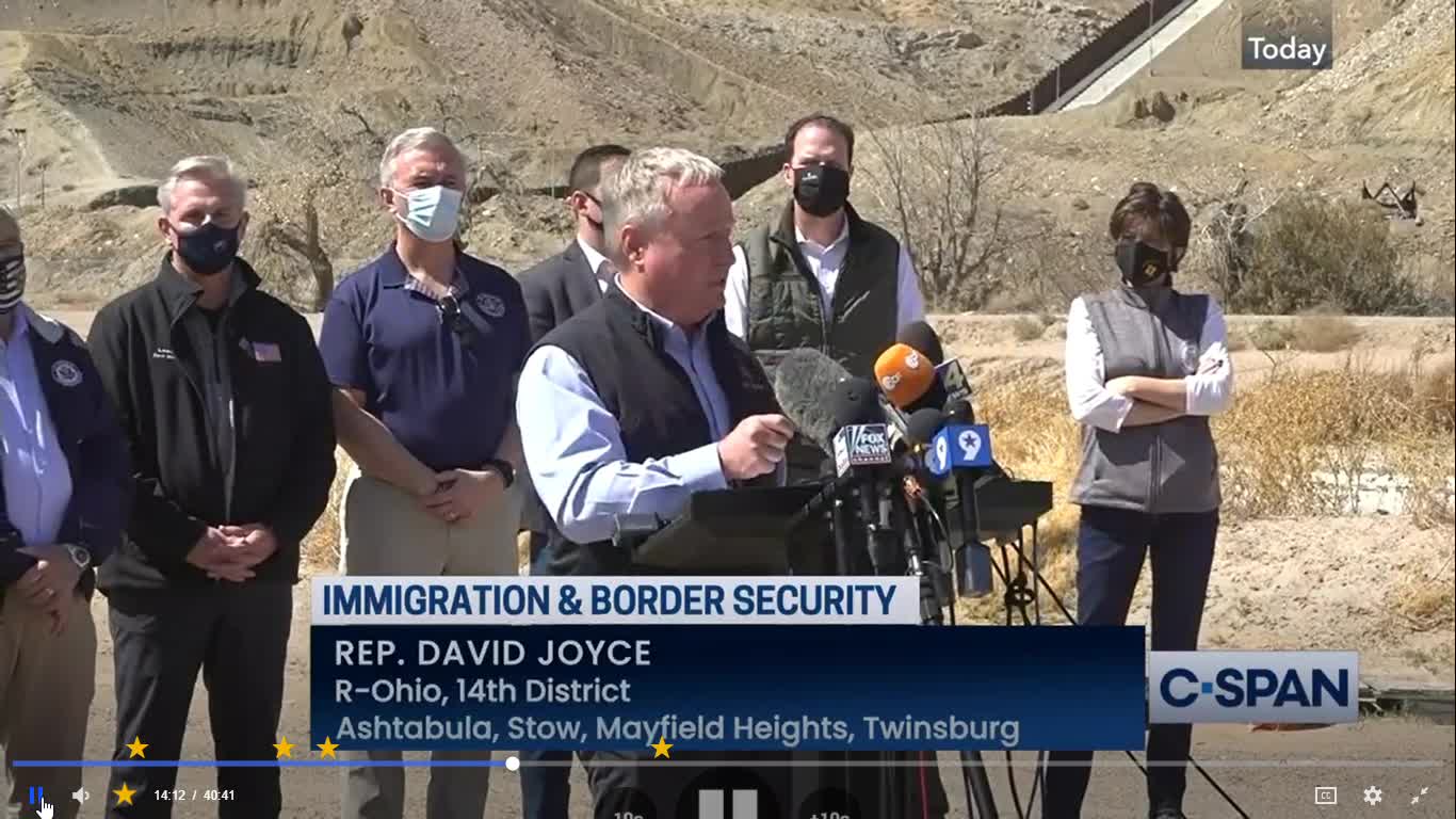 Representative Joyce of Ohio explains the humanitarian crisis at the border