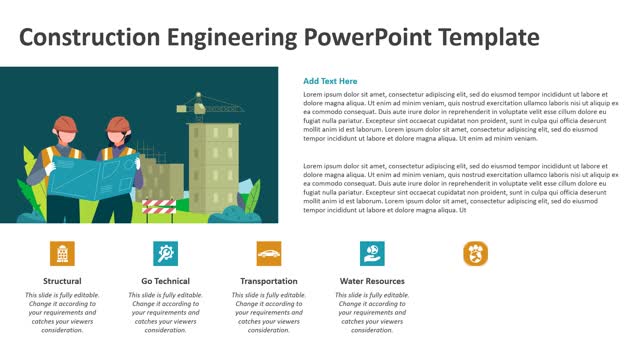 Construction Engineering PowerPoint Template