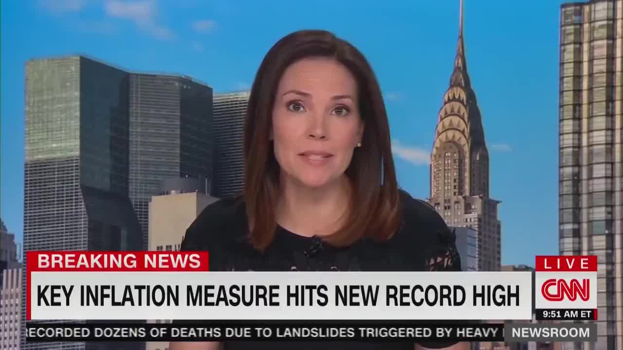 CNN Reports: A key inflation index has hit a record high.