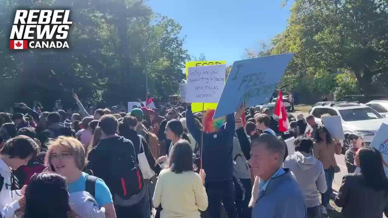 Oakville Trafalgar Highschool #TooFar Protest