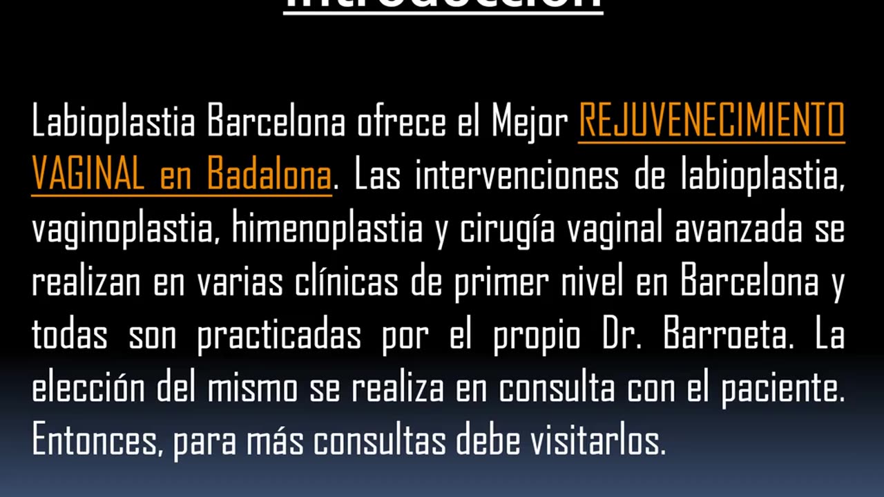 Quieres hacerte la Mejor CIRUGIA VAGINAL en Badalona