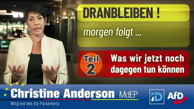 Christine Anderson über die neuen WHO Verträge!!😡😡