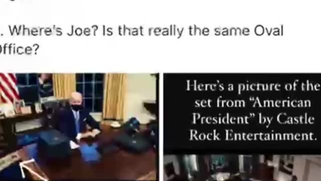 Fake Biden, fake oval office