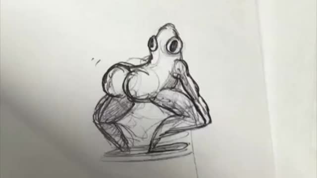 What happens if a frog's muscles grow on his hips