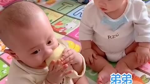 Super Adorable Moment When Big Brothers and Big Sisters take care baby