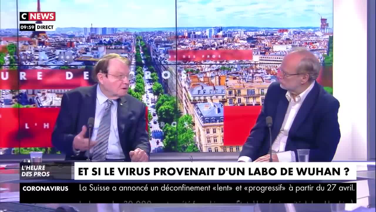 Revelations Origine du COVID par le Pr Luc Montagnier Prix Nobel de Medecine (Extrait) - Avril 2020