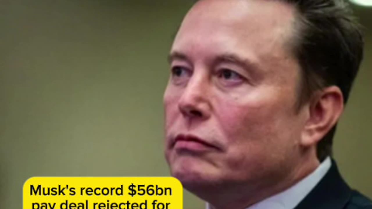 Musk's record $56bn pay deal rejected for second time more news👉👉https://hknews257.blogspot.com/